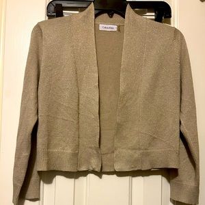Calvin Klein gold shrug